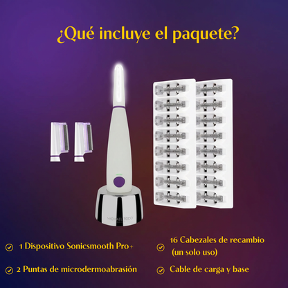 Professional Skin Transformation Tool, 2-in-1: Removes Peach-Fuzz & Exfoliates for Instant Spa-Smooth Skin