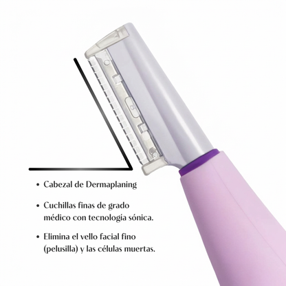 Professional Skin Transformation Tool, 2-in-1: Removes Peach-Fuzz & Exfoliates for Instant Spa-Smooth Skin